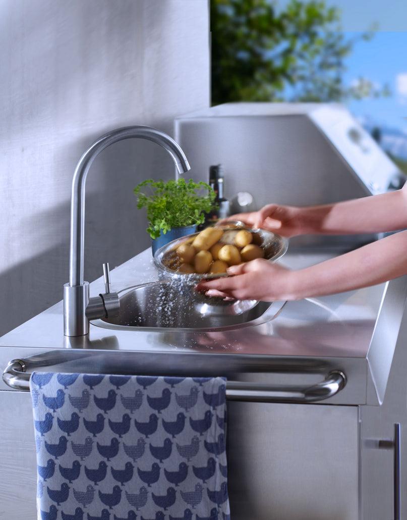 Buschbeck Oxford 4 Burner Gas BBQ Outdoor Kitchen with Fridge and Sink